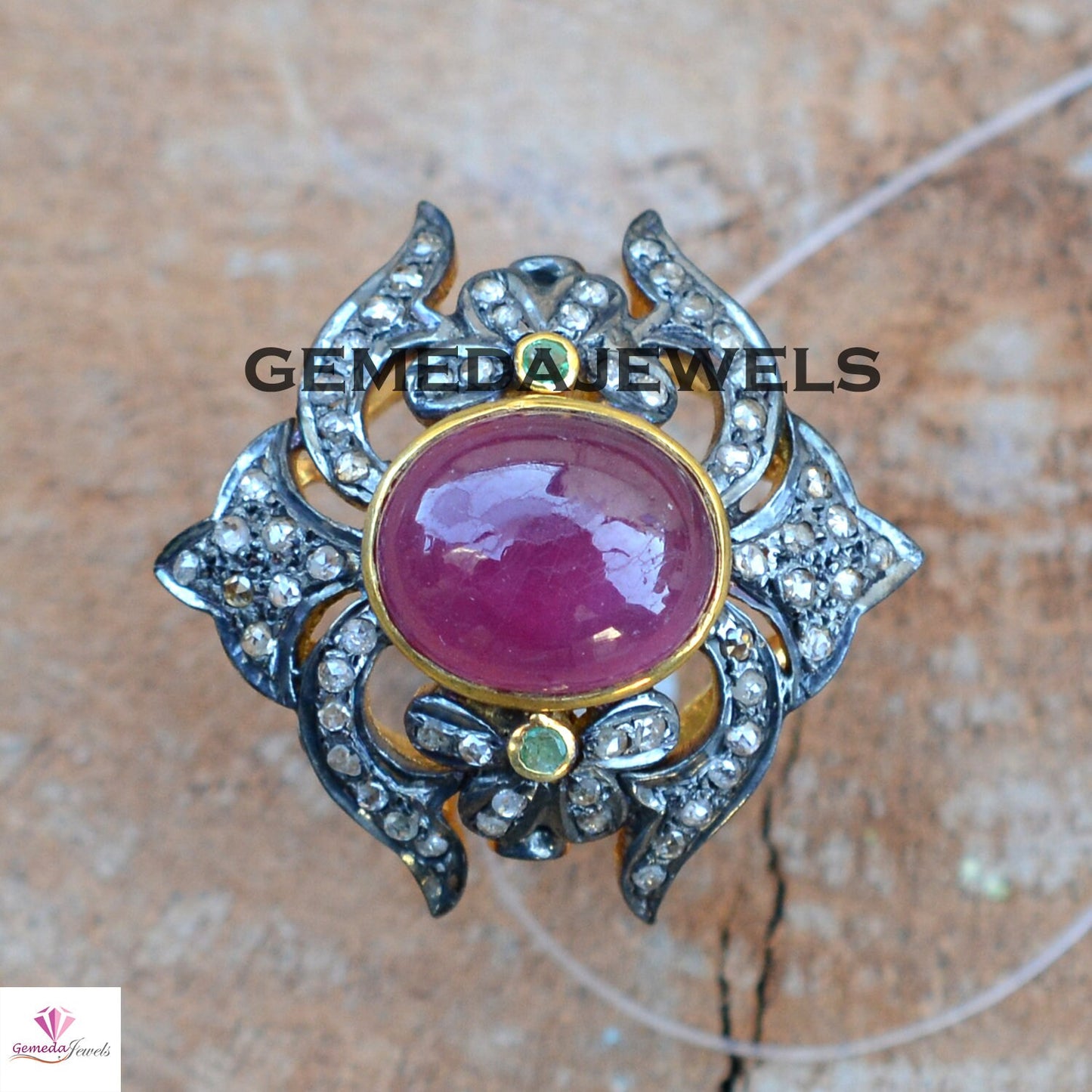 Ruby Diamond Jewelry, Gemstone Diamond Ring, 925 Silver Jewelry, Gold Filled Ring Jewelry, Pave Diamond Ring, Gemstone Silver Jewelry, Gifts