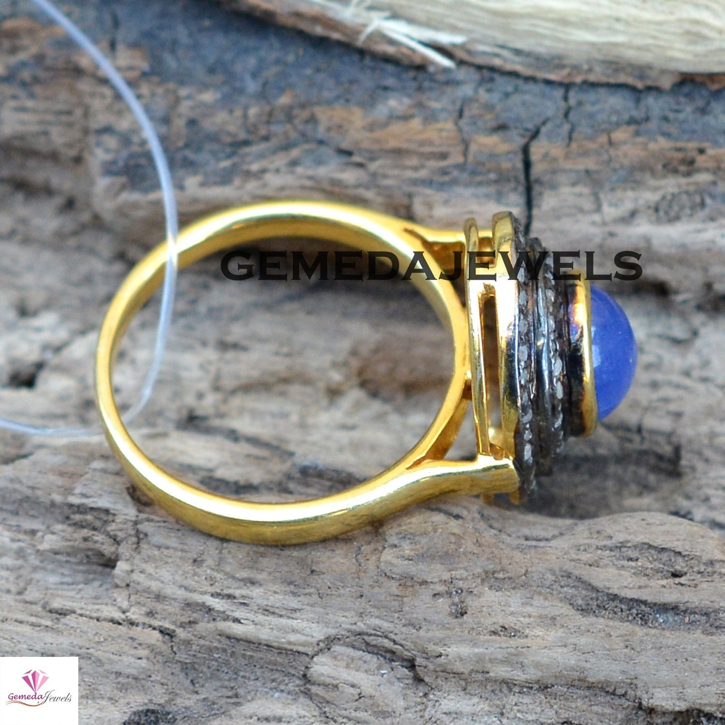 Sale!! Tanzanite Silver Ring, Gemstone Silver Jewelry, Gold Filled Jewelry, 925 Sterling Silver Ring, Pave Diamond Ring, Valentine's Gifts