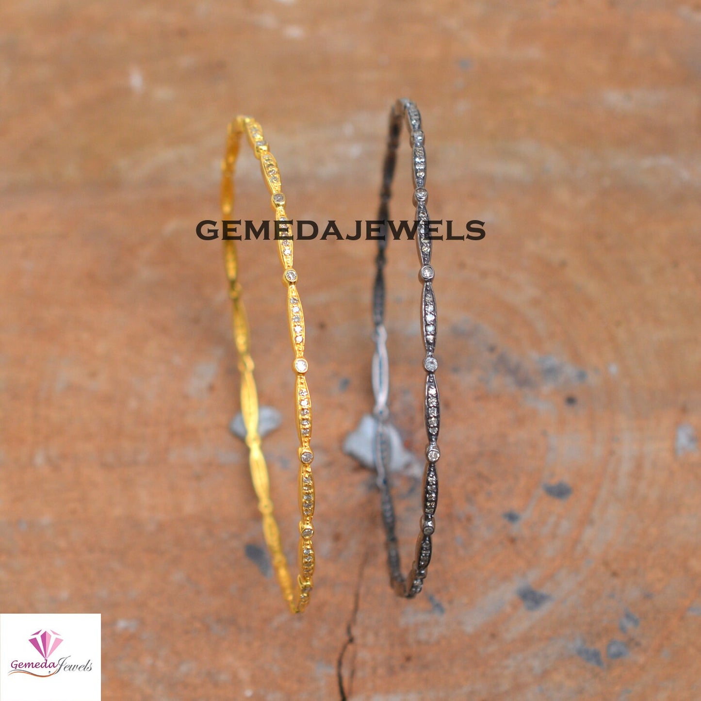 Sale! Sparkling Pave Diamond Bangle, 925 Silver Jewelry, 14k Gold Plated Bangle, Rhodium Plated Jewelry, Diamond Jewelry, Women Gift Jewelry