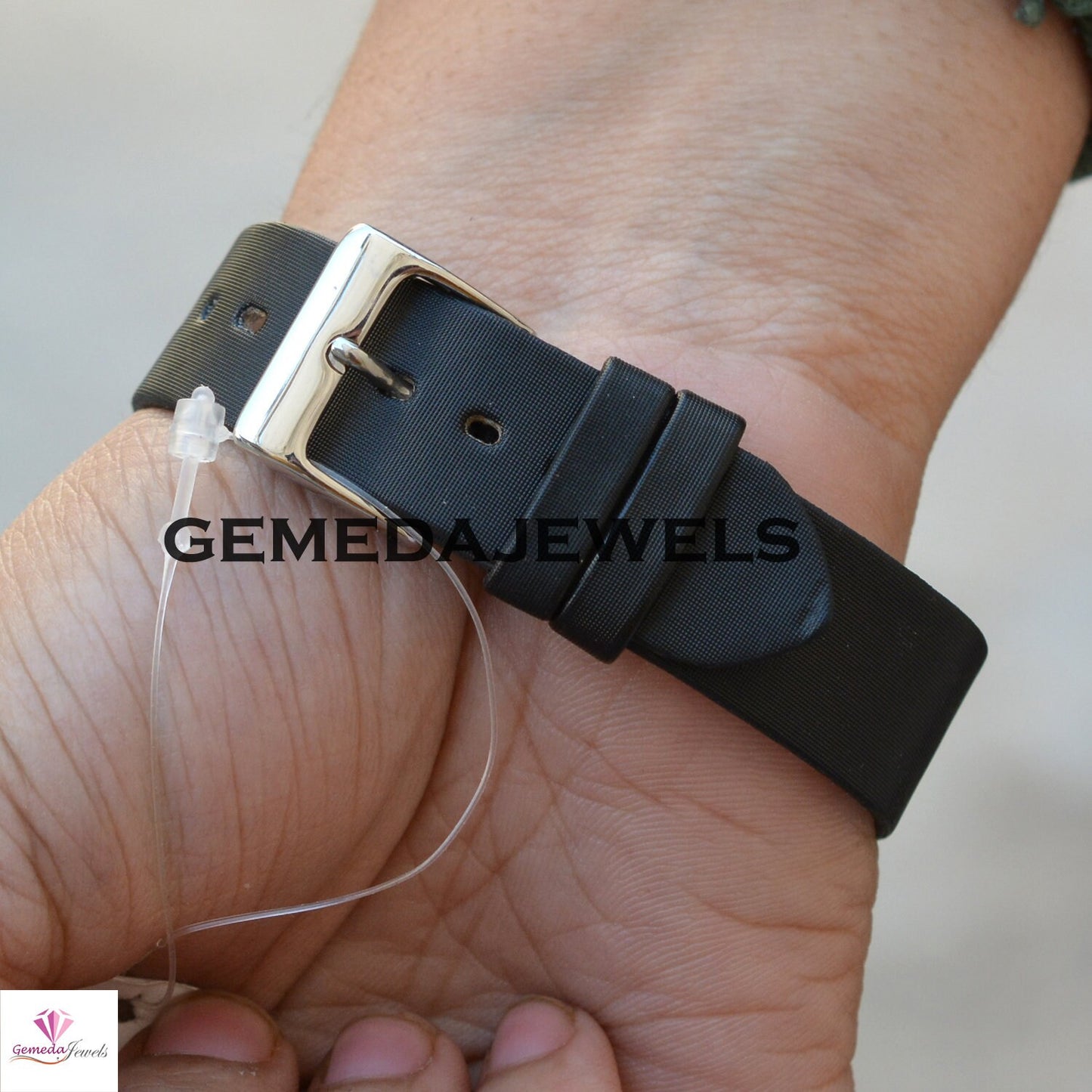 Diamond Jewelry, Pave Diamond Bracelet, Leather Bracelet, Diamond Silver Bracelet, Connector Logo Bracelet, 925 Silver Unisex Jewelry, Gifts