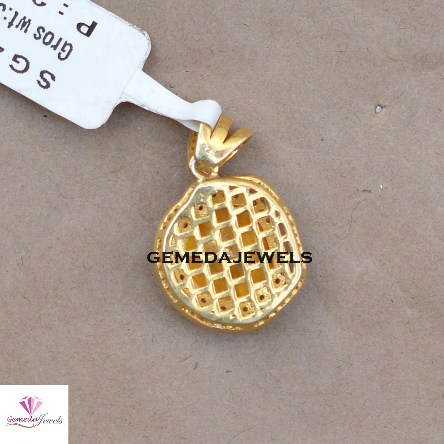 Sale Polki Diamond Pendant, 14k Gold Plated Jewelry, 925 Silver Pendant, Pave Diamond Jewelry, 16" Link Chain Necklace Jewelry, Wedding Gift