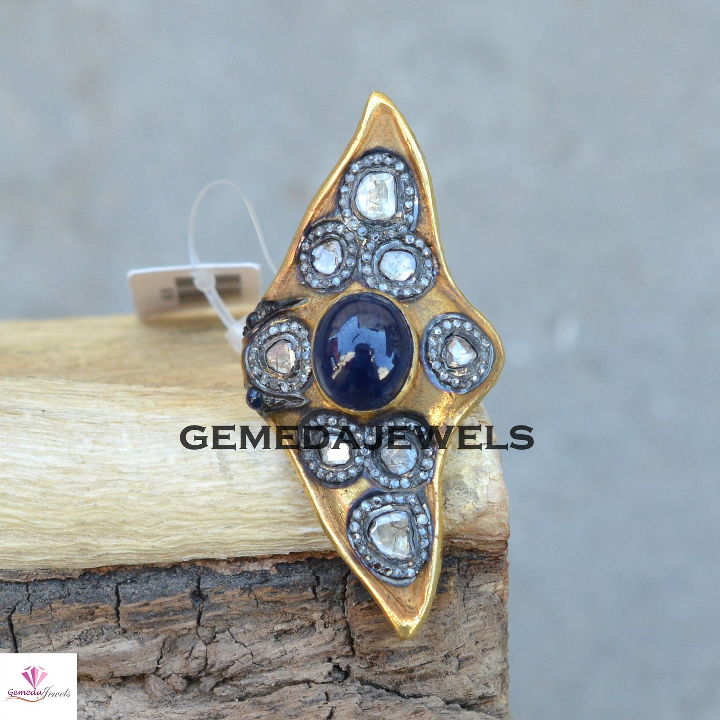 Amethyst Silver Ring, Victorian Polki Ring, 925 Silver Jewelry, Polki Diamond Antique Ring, Pave Diamond Jewelry, Gemstone Silver Jewelry