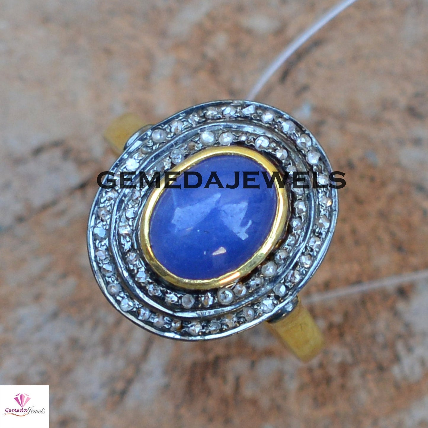 Sale!! Tanzanite Silver Ring, Gemstone Silver Jewelry, Gold Filled Jewelry, 925 Sterling Silver Ring, Pave Diamond Ring, Valentine's Gifts