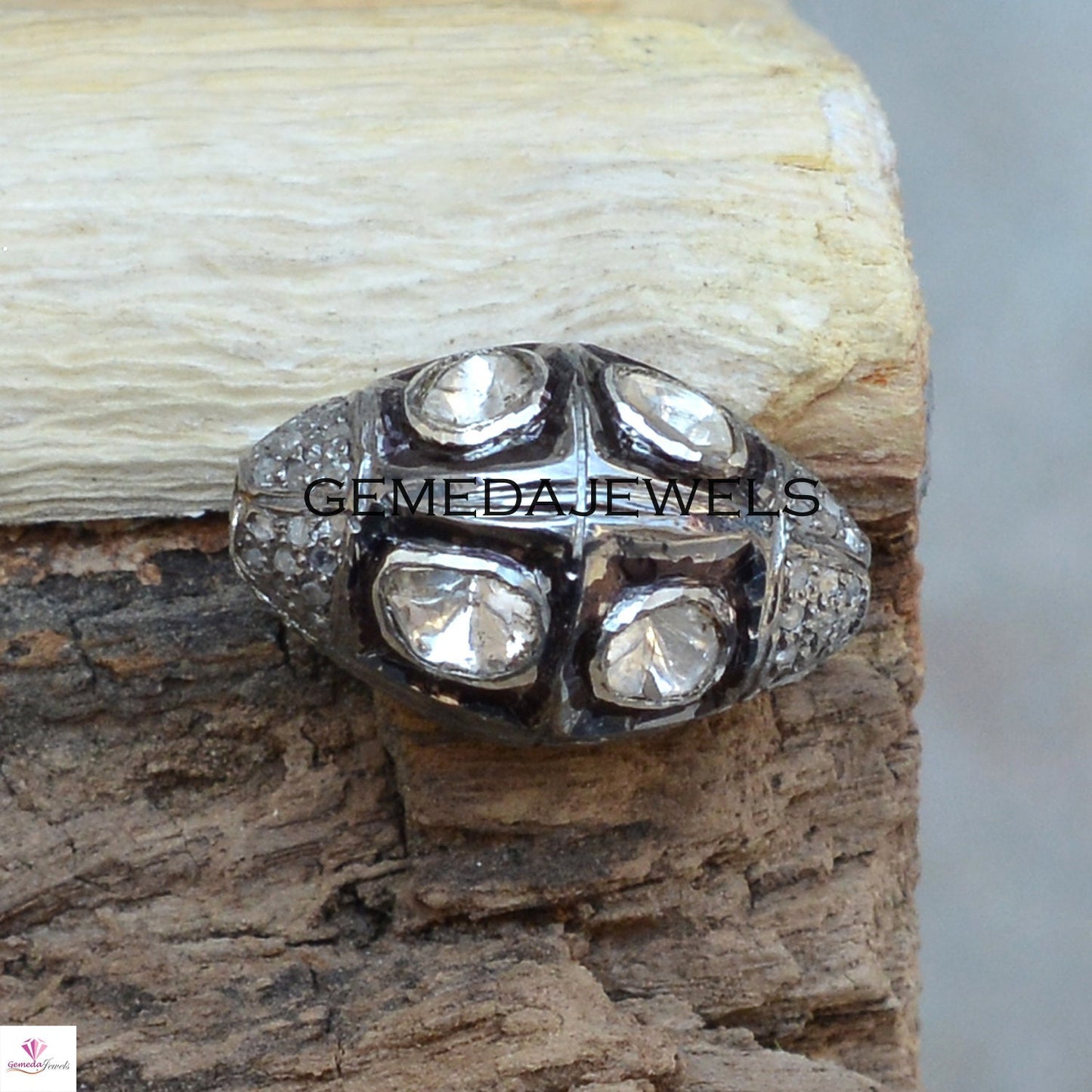 Polki Diamond Beads, 925 Silver Jewelry, Pave Diamond Bead, Spacer Finding Jewelry, Silver Rondelle Beads, Bracelet Beads, Jewelry Making