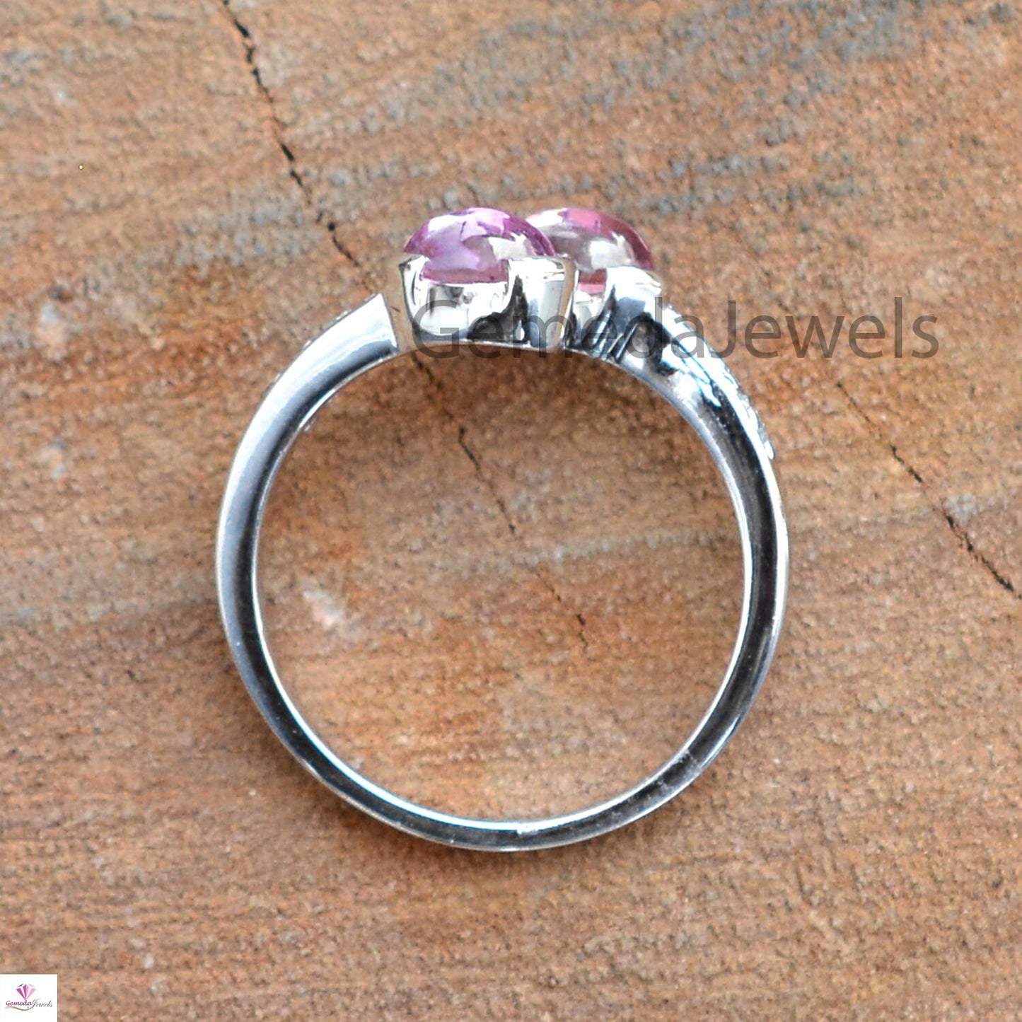 Sale!! Tourmaline Gemstone Ring, Pave Diamond Ring Jewelry, Sterling Silver Jewelry, Handmade Silver Jewelry, Pave Diamond Jewelry, Gifts