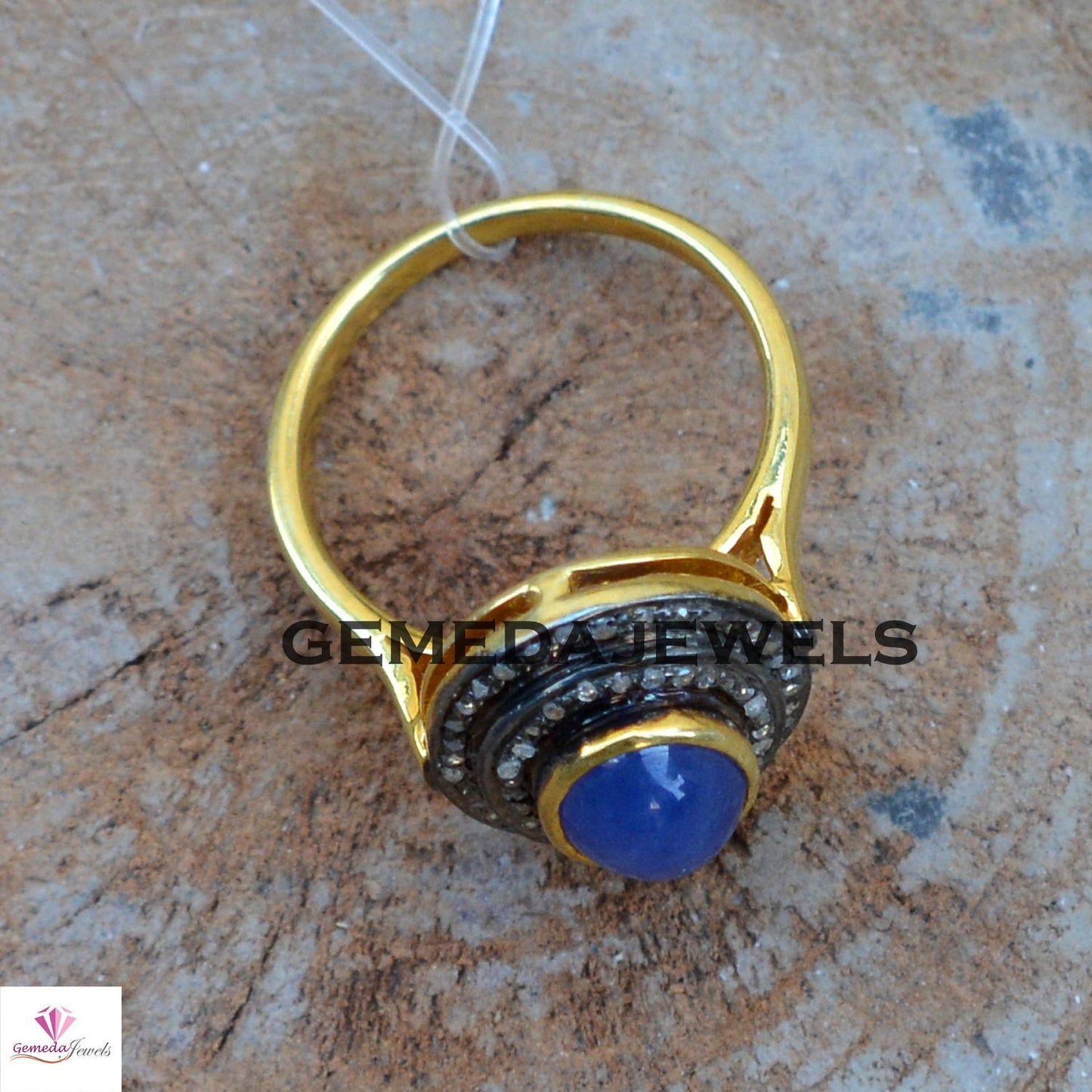 Sale!! Tanzanite Silver Ring, Gemstone Silver Jewelry, Gold Filled Jewelry, 925 Sterling Silver Ring, Pave Diamond Ring, Valentine's Gifts