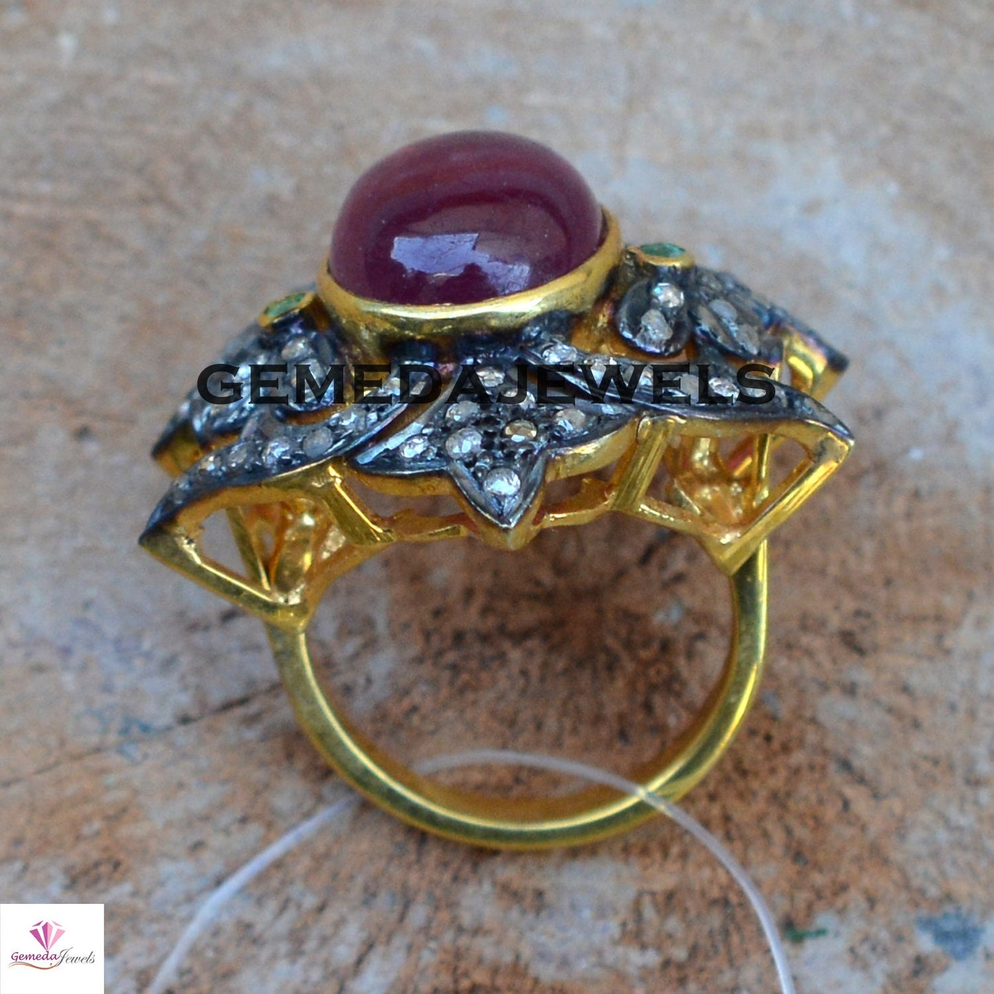 Ruby Diamond Jewelry, Gemstone Diamond Ring, 925 Silver Jewelry, Gold Filled Ring Jewelry, Pave Diamond Ring, Gemstone Silver Jewelry, Gifts