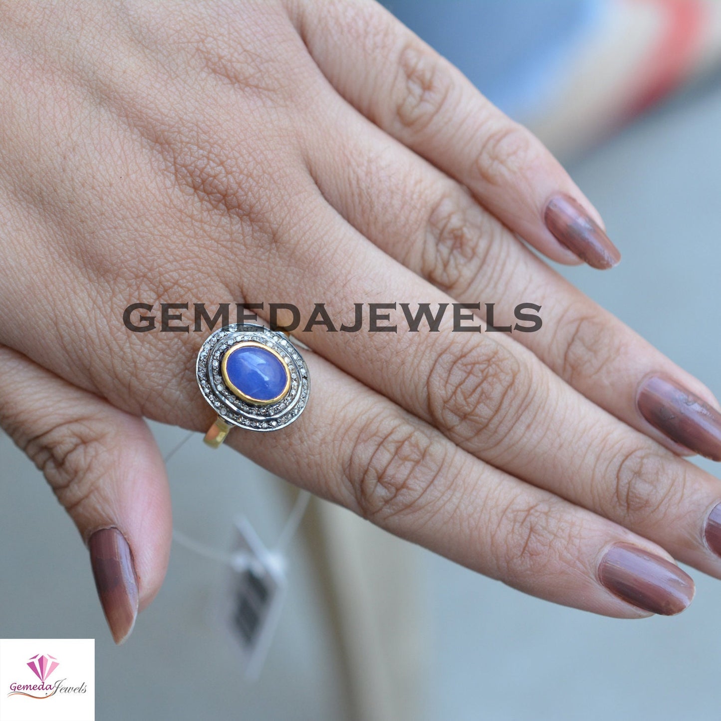 Sale!! Tanzanite Silver Ring, Gemstone Silver Jewelry, Gold Filled Jewelry, 925 Sterling Silver Ring, Pave Diamond Ring, Valentine's Gifts