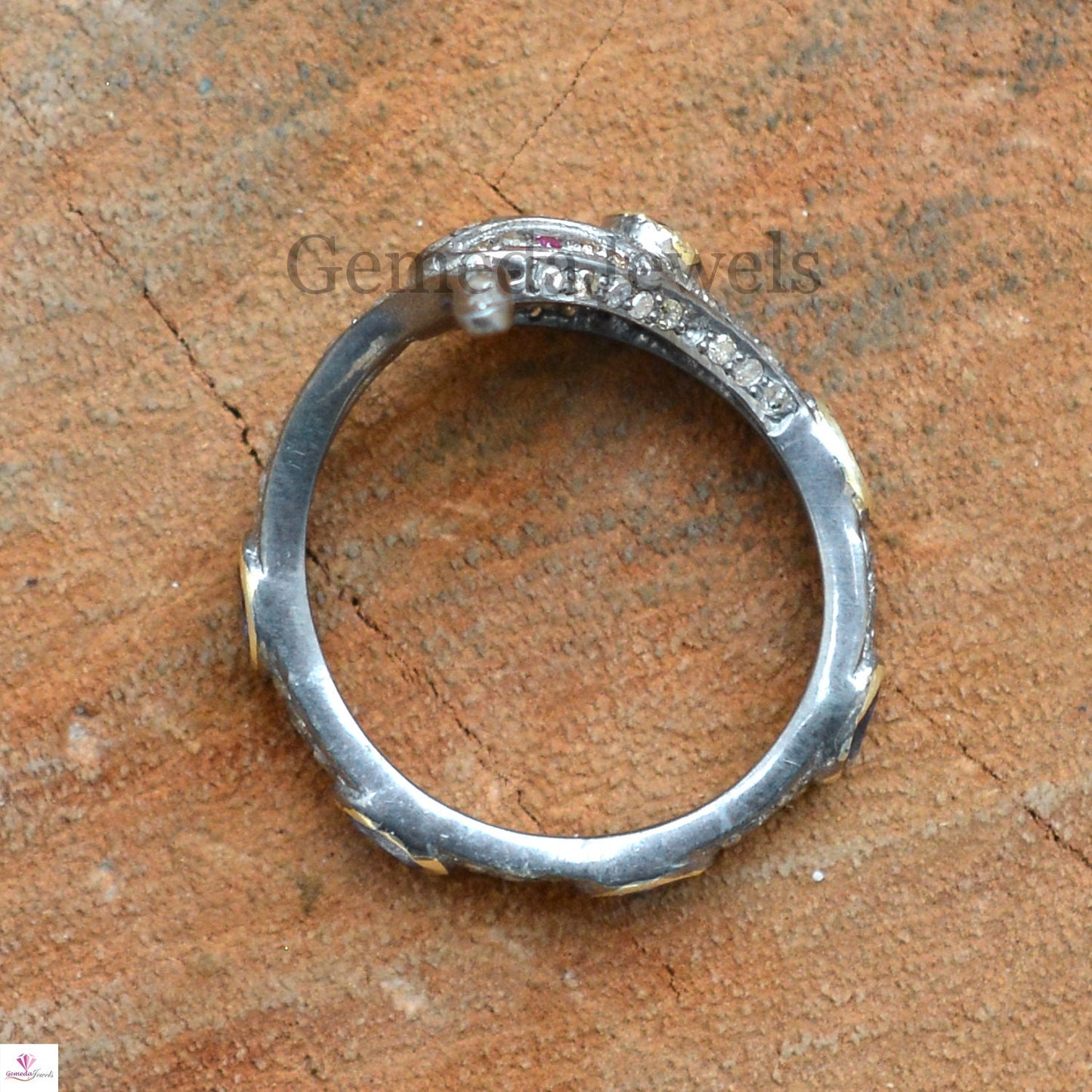 Sale! Sapphire Gemstone Ring, Ruby Red Eyes Snake Ring, Pave Diamond Ring Jewelry, Gemstone Jewelry, Diamond Snake Ring, Boho Jewelry, Gifts