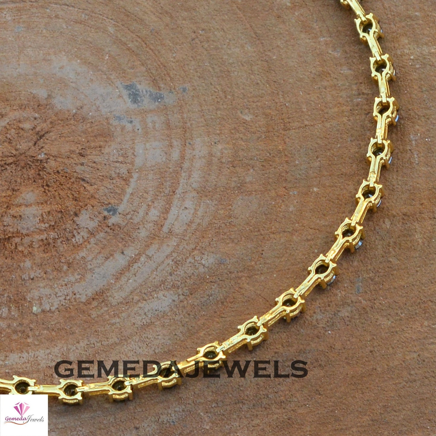 Sale! Black Diamond Silver Bracelet, Tennis Bracelet Jewelry, Gold Plated Jewelry, 925 Silver Link Bracelet, Diamond Bracelet Jewelry, Gifts