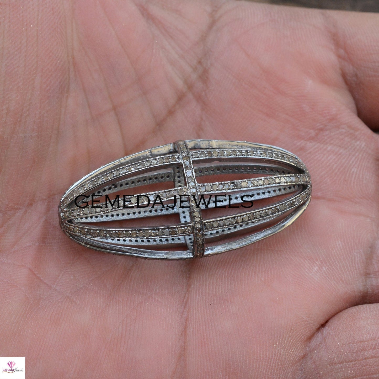 Sale!! Pave Diamond Beads, Diamond Silver Long Beads, Sterling Silver Jewelry, Finding Jewelry, Jewelry Accessories, Jewelry Making, Gifts