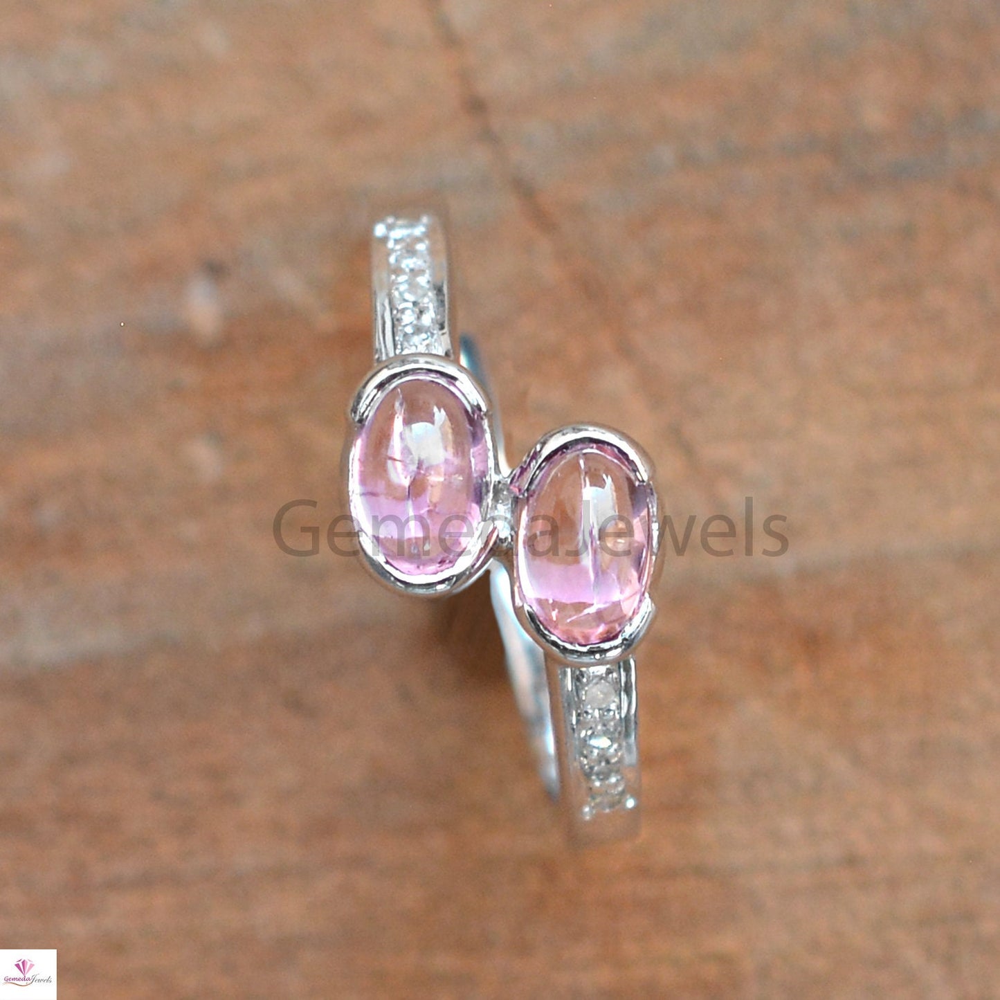 Sale!! Tourmaline Gemstone Ring, Pave Diamond Ring Jewelry, Sterling Silver Jewelry, Handmade Silver Jewelry, Pave Diamond Jewelry, Gifts